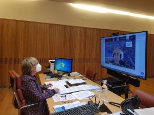 La presidenta de la CHD destaca la digitalización para mejorar la eficiencia y transparencia en la gestión del agua